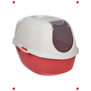 Kapalı Kedi Tuvaleti Kırmızı 53 CM