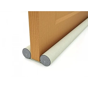 Kapı Altı Rüzgar Önleyici Sünger, Ayarlanabilir, Kirli Beyaz