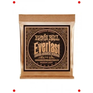 Kaplamalı Akustik Gitar Telleri (Fosfor Bronz, 12-54)