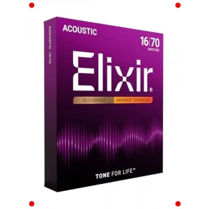 Kaplamalı Bariton Akustik Gitar Teli (16-70)