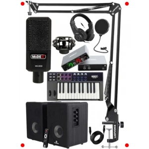 Kapsamlı Stüdyo Ekipman Seti (Midi, Kayıt, İzleme)