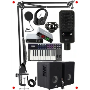 Kapsamlı Stüdyo Ekipman Seti (Midi, Kayıt, İzleme)