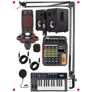 Kapsamlı Stüdyo Kayıt Seti: Mikrofon, Mikser, Klavye