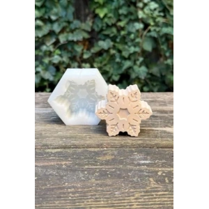 Kar Tanesi Mum Kalıbı: Silikon Tasarım