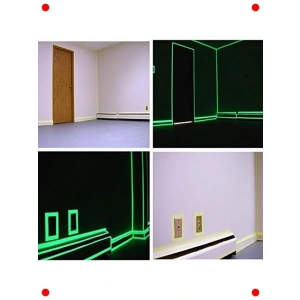 Karanlıkta Parlayan Fosforlu Yeşil Şerit Bant - 4 Metre