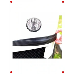 Karbon Desenli Tampon Koruyucu - Siyah 2li Set