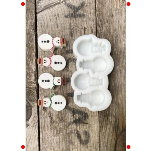 Kardan m ni Silikon Mum Kalıbı (4lü)