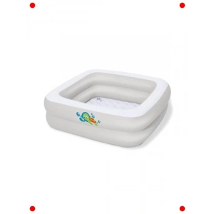 Kare Bebek Havuzu - Beyaz (86x25cm)