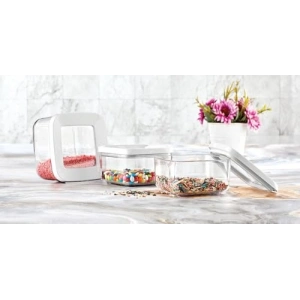 Kare Saklama Kabı, 3x350 ml Kapasite