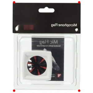 Kare Şekilli Mikrofon Logosu (Beyaz)