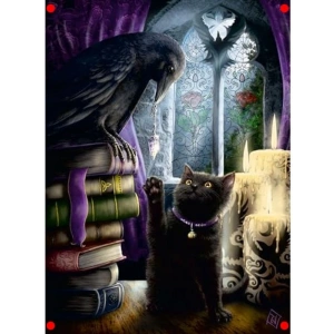Karga ve Kedi 500 Parça Sanat Yapbozu