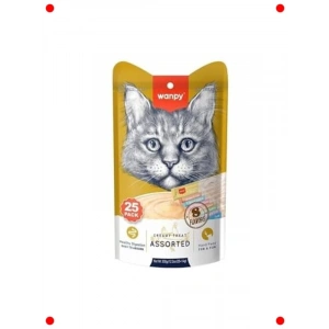 Karışık Krema Kedi Ödülü – 25 x 14gr Lezzet Paketleri