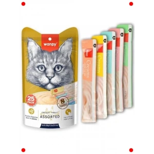 Karışık Lezzet Sıvı Kedi Ödülü 25x14 gr