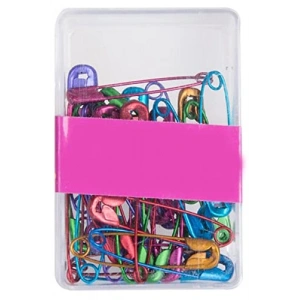 Karışık renkli çengelli iğne seti, 36 adet