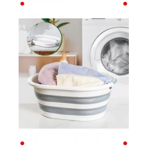 Katlanabilir Silikon Çamaşır Sepeti (40 L)