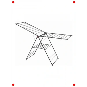 Katlanabilir Siyah Çamaşır Kurutma Askısı