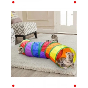 Katlanır Gökkuşağı Oyun Tüneli - Kedi ve Köpekler İçin Uzun