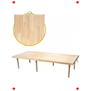 Katlanır Kamp Masası - 70x150 cm Doğal Renk