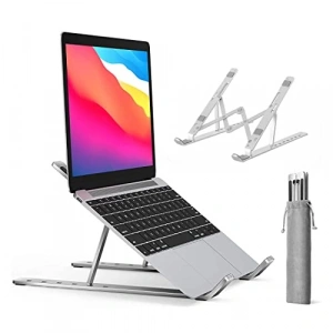 Katlanır Laptop ve Tablet Standı, Siyah Renk ile Pratik Kullanım