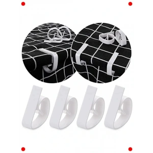 Kayma Önleyici Yaysız Masa Örtüsü Klipsi – 12 Adet Beyaz