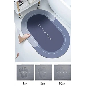 Kaymaz Tabanlı Banyo Paspası, 40x60 cm Ebatlarında Su Emici