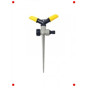 Kazıklı 2 Kollu Döner Bahçe Çim Fıskiyesi (Plastik)