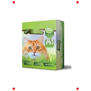 Kedi Çimi Özel Gübreli Fileli 14x14 cm