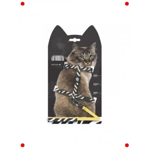 Kedi İçin Konforlu Göğüs Tasması ve Gezdirme Seti