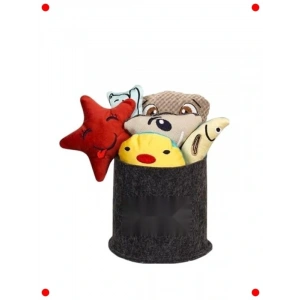 Kedi Naneli & Sesli Peluş Kumaş Oyuncak Seti - 7 Adet