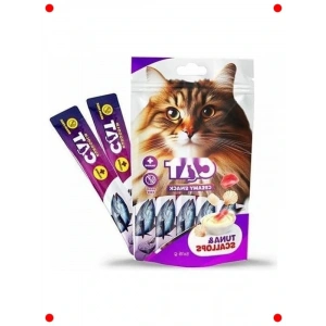 Kedi Sıvı Ödül Maması Ton & Deniz Tarağı (5x15g)