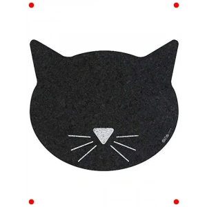 Kedi Yüzlü Geri Dönüştürülmüş Kauçuk Mama Altlığı