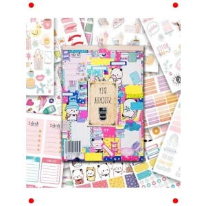 Kendin Yap Sticker Kitabı - Rengarenk, 16 Sayfa