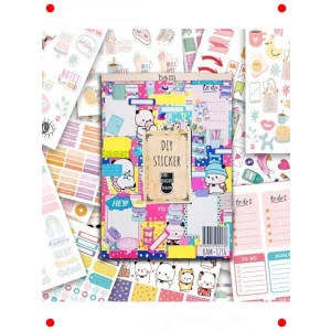 Kendin Yap Sticker Kitabı - Rengarenk, 16 Sayfa