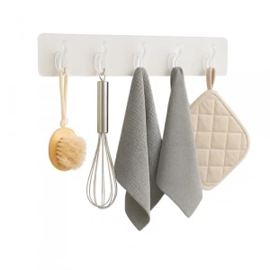 Kendinden Yapışkanlı 5 Kancalı Askı Seti, Pratik Montaj