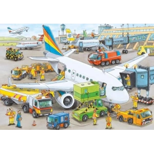 Kinderpuzzle 35 Parça Eğlenceli Havaalanı Temalı Oyun Seti