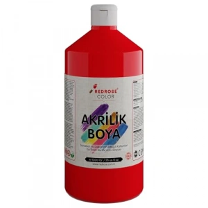 Kırmızı Akrilik Boya, 1000 gr Sanatçılar için