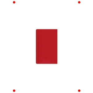 Kırmızı Ciltli Not Defteri 9x14 cm - 80 Yaprak