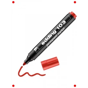 Kırmızı İnce Uçlu Permanent Markör Kalem