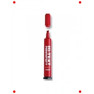 Kırmızı Kesik Uçlu Permanent Markör 6 mm
