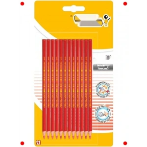 Kırmızı Kopya Kalemi 12li, Güvenli, Kolay Açılır