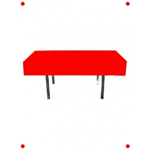 Kırmızı Parti Masa Örtüsü - 137x183 cm