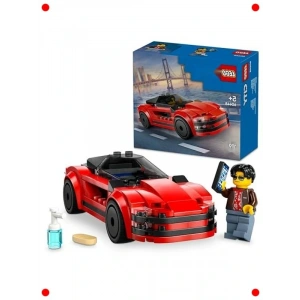 Kırmızı Spor Araba Yapım Seti (109 Parça)