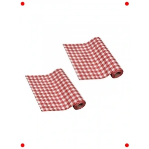 Kırmızı Tek Kullanımlık Kağıt Masa Örtüsü - 48 Metre