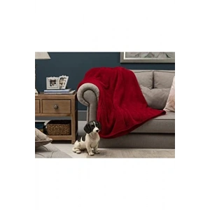 Kırmızı Wellsoft Televizyon Battaniyesi, 100x170 cm Tek Kişilik