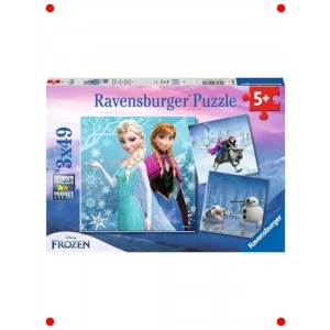 Kış Temalı 3x49 Parça Çocuk Yapboz Seti - 6+ Yaş