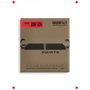 Kısa Ölçekli Flwound Bas Gitar Telleri - 4lü Set