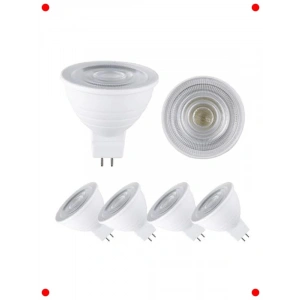 Kısılabilir GU5.3 MR16 LED Ampul 7W (5li Paket) Sıcak Beyaz