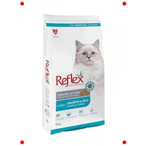 Kısır Kediler İçin Somonlu Pirinçli Mama (15 Kg)