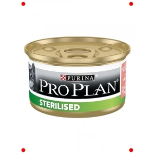 Kısırlaştırılmış Somonlu Ton Balıklı Yaş Kedi Maması 24x85g