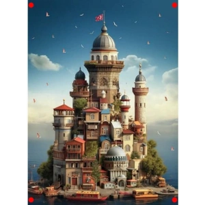 Kız Kulesi Temalı Yapboz - 1000 Parça